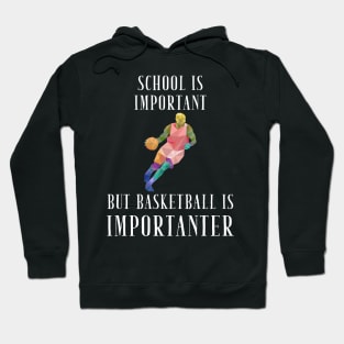 School is important but baseball is importanter Hoodie